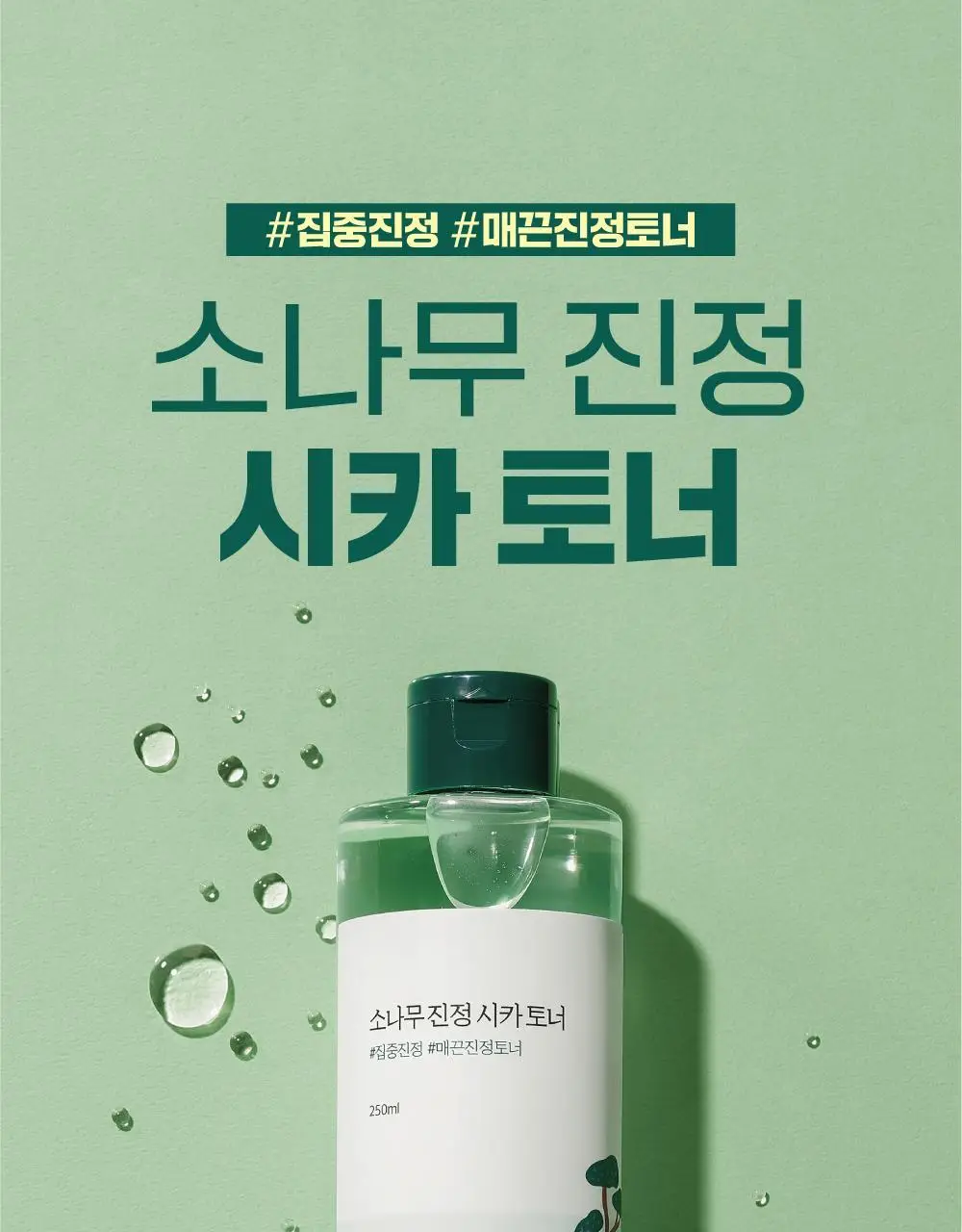 [민감진정] 라운드랩 소나무 진정 시카 토너 250ml 상세페이지 1